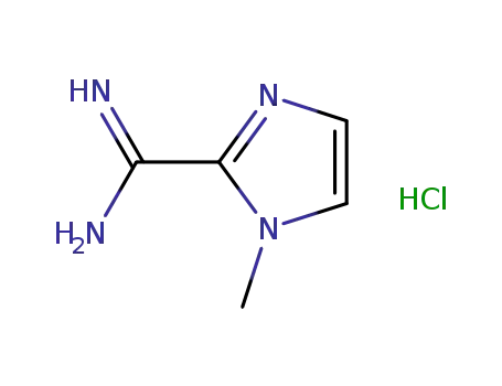 Molecular Structure of 849600-64-2 (1-METHYL-1H-IMIDAZOLE-2-CARBOXAMIDINE HCL)