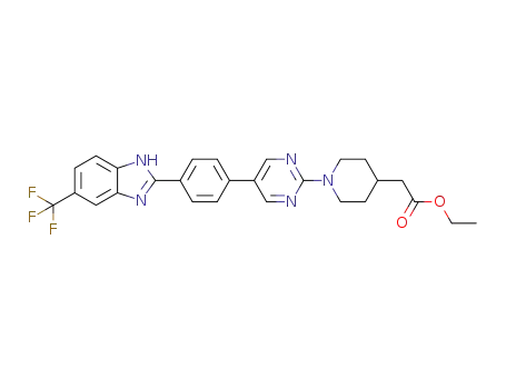 ethyl [1-(5-{4-[5-(trifluoromethyl)-1H-benzimidazol-2-yl]phenyl}pyrimidin-2-yl)piperidin-4-yl]acetate