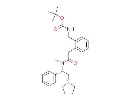 [2-({methyl-[1-(S)-phenyl-2-pyrrolidin-1-yl-ethyl]-carbamoyl}-methyl)-benzyl]-carbamic acid tert-butyl ester
