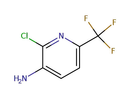Molecular Structure of 117519-09-2 (3-Amino-2-chloro-6-(trifluoromethyl)pyridine)