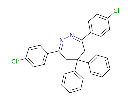 4H-1,2-Diazepine, 3,7-bis(4-chlorophenyl)-5,6-dihydro-5,5-diphenyl-
