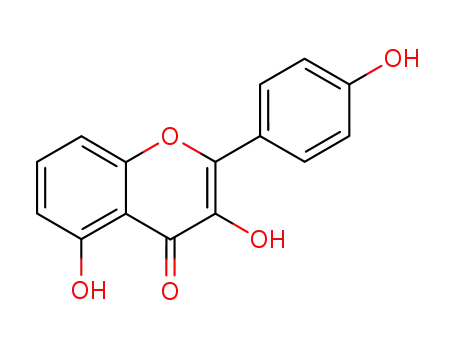 Molecular Structure of 86788-60-5 (4H-1-Benzopyran-4-one, 3,5-dihydroxy-2-(4-hydroxyphenyl)-)