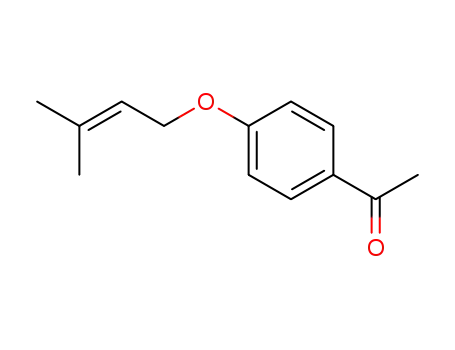 Molecular Structure of 56074-71-6 (Ethanone, 1-[4-[(3-methyl-2-butenyl)oxy]phenyl]-)