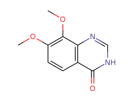 Molecular Structure of 19178-11-1 (7,8-dimethoxyquinazolin-4(3H)-one)