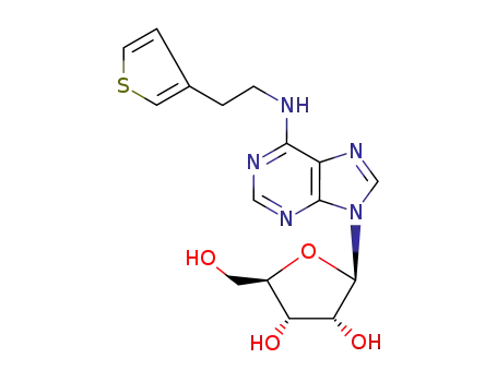 Molecular Structure of 101565-80-4 (Adenosine, N-[2-(3-thienyl)ethyl]-)