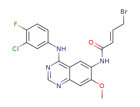 (E)-4-bromo-N-(4-((3-chloro-4-fluorophenyl)amino)-7-methoxyquinazolin-6-yl)but-2-enamide