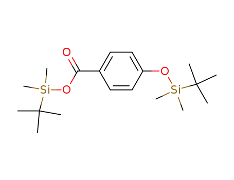 Molecular Structure of 78324-14-8 (tert-butyldimethylsilyl 4-((tert-butyldimethylsilyl)oxy)benzoate)