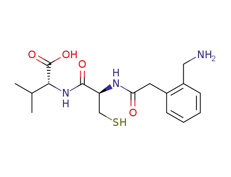 D-Valine, N-[N-[[2-(aminomethyl)phenyl]acetyl]-L-cysteinyl]-