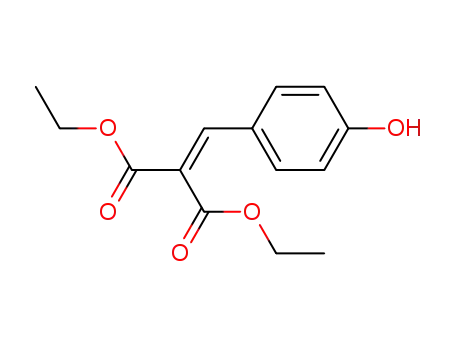 Molecular Structure of 17315-86-5 (2-(4-HYDROXY-BENZYLIDENE)-MALONIC ACID DIETHYL ESTER)