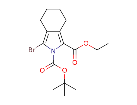 Molecular Structure of 1269818-09-8 (2-tert-butyl 1-ethyl 3-bromo-4,5,6,7-tetrahydro-2H-isoindole-1,2-dicarboxylate)