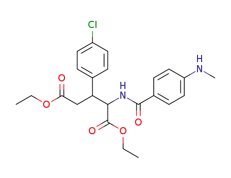 Diethyl-N-<4-(N-methyl)aminobenzoyl>-β-(4-chlorphenyl)glutamat