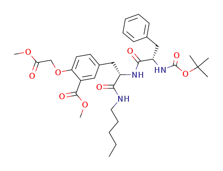 L-Tyrosinamide,
N-[(1,1-dimethylethoxy)carbonyl]-L-phenylalanyl-3-(methoxycarbonyl)-O-
(2-methoxy-2-oxoethyl)-N-pentyl-