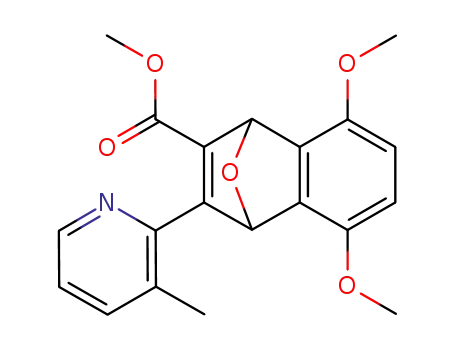 Molecular Structure of 190195-47-2 (1,4-dihydro-1,4-epoxy-2-(methoxycarbonyl)-3-(3-methylpyrid-2-yl)-5,8-dimethoxynaphthalene)