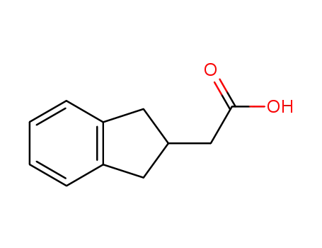 Molecular Structure of 37868-26-1 (2-Indanylacetic acid)