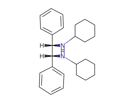 Molecular Structure of 20714-67-4 (1,2-Ethanediamine, N,N'-dicyclohexyl-1,2-diphenyl-, (1R,2S)-rel-)