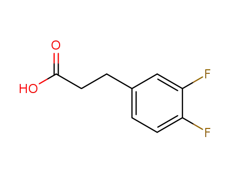 Molecular Structure of 161712-75-0 (3,4-DIFLUOROHYDROCINNAMIC ACID)