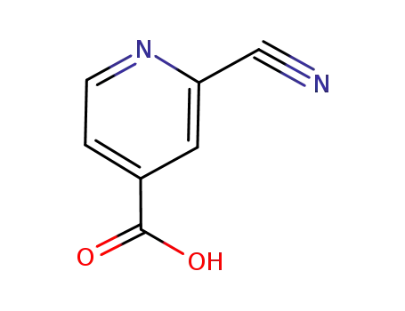 Molecular Structure of 161233-97-2 (2-CYANO-4-PYRIDINE CARBOXYLIC ACID)