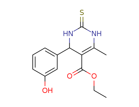 5-Pyrimidinecarboxylicacid, 1,2,3,4-tetrahydro-4-(3-hydroxyphenyl)-6-methyl-2-thioxo-, ethyl ester