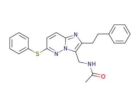 Acetamide,
N-[[2-(2-phenylethyl)-6-(phenylthio)imidazo[1,2-b]pyridazin-3-yl]methyl]-