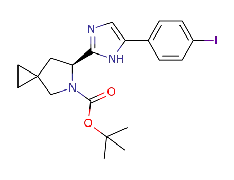 (S)-tert-butyl 6-(5-(4-iodophenyl)-1H-imidazol-2-yl)-5-azaspiro[2.4]heptane-5-carboxylate