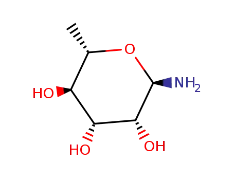 Molecular Structure of 299938-42-4 (α-L-rhamnopyranosylamine)