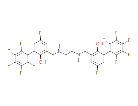 3,3''-((ethane-1,2-diylbis(methylazanediyl)) bis(methylene) )bis(2',3',4',5,5',6'hexafluoro-[1,1'-biphenyl]-2-ol)