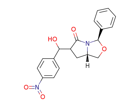 3H,5H-Pyrrolo[1,2-c]oxazol-5-one,
tetrahydro-6-[hydroxy(4-nitrophenyl)methyl]-3-phenyl-