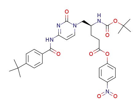 (S)-4-tert-Butoxycarbonylamino-5-[4-(4-tert-butyl-benzoylamino)-2-oxo-2H-pyrimidin-1-yl]-pentanoic acid 4-nitro-phenyl ester