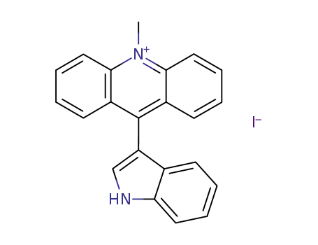 Acridinium, 9-(1H-indol-3-yl)-10-methyl-, iodide
