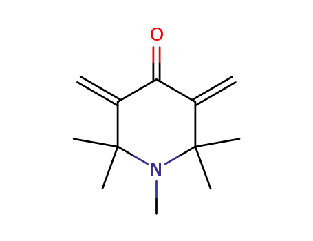 Molecular Structure of 92884-76-9 (4-Piperidinone, 1,2,2,6,6-pentamethyl-3,5-bis(methylene)-)
