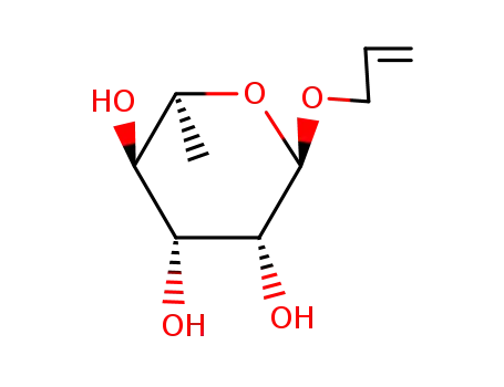 Molecular Structure of 64650-81-3 (allyl α-L-rhamnopyranoside)