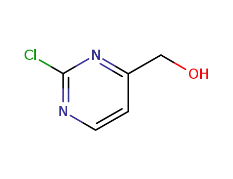 Molecular Structure of 34953-87-2 (4-Pyrimidinemethanol, 2-chloro- (9CI))