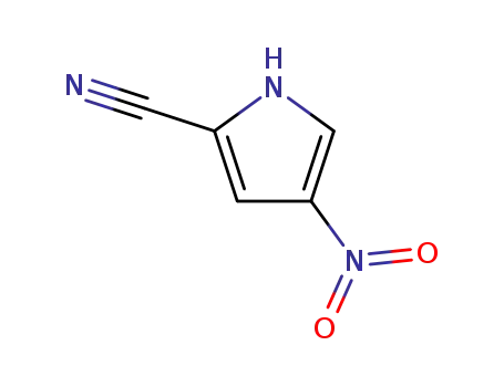 Molecular Structure of 59027-78-0 (1H-Pyrrole-2-carbonitrile, 4-nitro-)