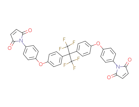 Molecular Structure of 118569-70-3 (2,2-BIS[4-(4-MALEIMIDOPHENOXY)PHENYL]HEXAFLUOROPROPANE(4BAPOFP/BMI))
