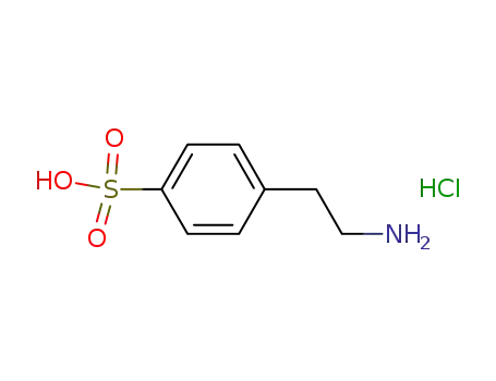 Molecular Structure of 1245700-93-9 (4-(2-AMinoethyl)benzenesulfonic acid hydrochloride)