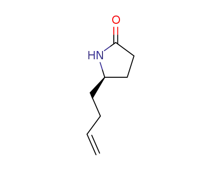 Molecular Structure of 633294-91-4 (2-Pyrrolidinone, 5-(3-butenyl)-, (5R)-)