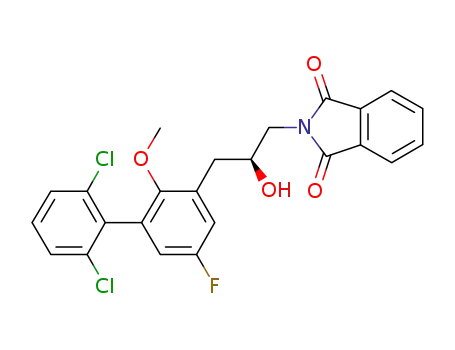 (2S)-3-[5-fluoro-3-(2,6-dichlorophenyl)-2-methoxyphenyl]-1-phthalimidopropan-2-ol