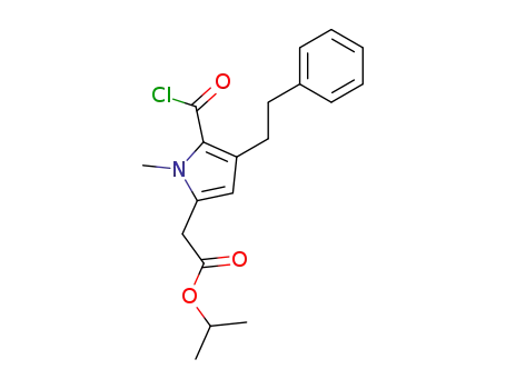 (5-Chlorocarbonyl-1-methyl-4-phenethyl-1H-pyrrol-2-yl)-acetic acid isopropyl ester