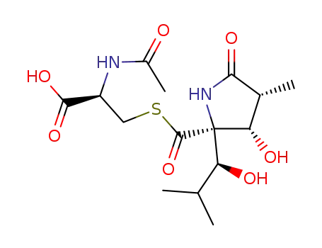 Molecular Structure of 133343-34-7 (LACTACYSTIN)