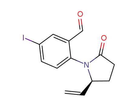 (5S)-5-ethenyl-1-[4-iodo-2-formylphenyl]-2-pyrrolidinol