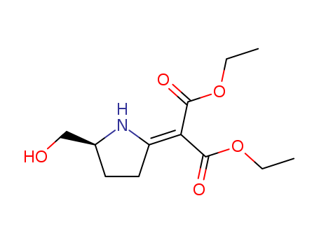 Propanedioic acid, [(5S)-5-(hydroxymethyl)-2-pyrrolidinylidene]-, diethyl ester