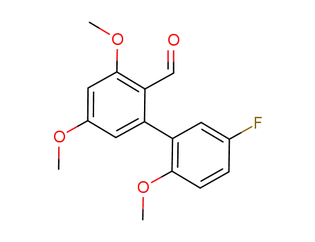 2,4-dimethoxy-6-(5-fluoro-2-methoxyphenyl)benzaldehyde