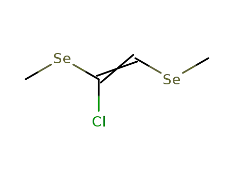 (E)-1-Chloro-1,2-bis-methylselanyl-ethene
