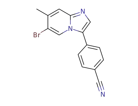 4-(6-bromo-7-methylimidazo[1,2-a]pyridin-3-yl)benzonitrile