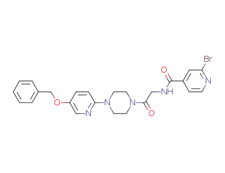 N-(2-{4-[5-(benzyloxy)pyridin-2-yl]piperazin-1-yl}-2-oxoethyl)-2-bromopyridine-4-carboxamide
