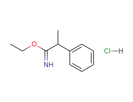 Molecular Structure of 94521-90-1 (ethyl 2-methyl-2-phenylacetoimidate hydrochloride)