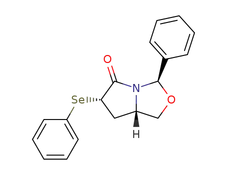 (+)-(2R,5S,7S)-1-aza-3-oxa-2-phenyl-7-(phenylselenenyl)bicyclo<3.3.0>octan-8-one