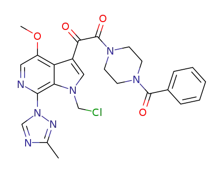 C<sub>25</sub>H<sub>24</sub>ClN<sub>7</sub>O<sub>4</sub>