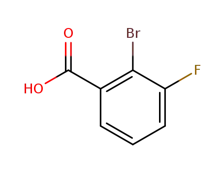 Molecular Structure of 132715-69-6 (2-Bromo-3-fluorobenzoic acid)