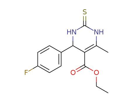 ETHYL 4-(4-FLUOROPHENYL)-6-METHYL-2-THIOXO-1,2,3,4-TETRAHYDRO-5-PYRIMIDINECARBOXYLATE